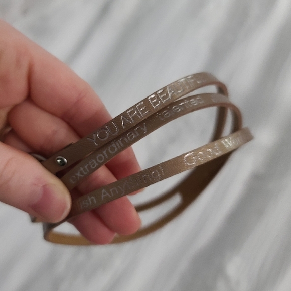 Good works, you are enough leather wrap bracelet inspirational - Picture 2 of 4
